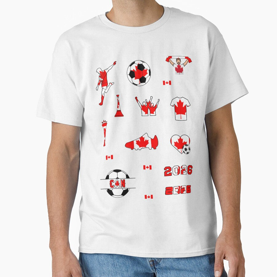 Canada 2026 Soccer Collection by FinalScoreClub Unisex T-shirt, Sweatshirt, Hoodie, Long Sleeve Tee - T-Shirt, Sweatshirt, Hoodie
