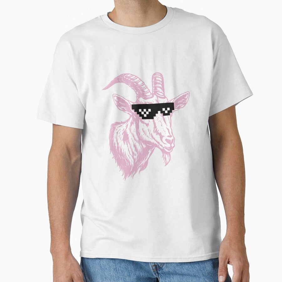 GOAT - MIAMI 10 - Pink Goat by VKooker38 Unisex T-shirt, Sweatshirt, Hoodie, Long Sleeve Tee - T-Shirt, Sweatshirt, Hoodie