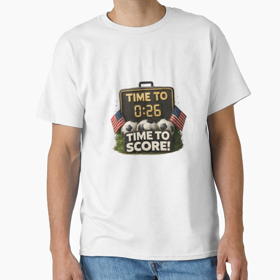Time to Score! World Cup 2026 Countdown Sticker by Pixanova Unisex T-shirt, Sweatshirt, Hoodie, Long Sleeve Tee - T-Shirt, Sweatshirt, Hoodie