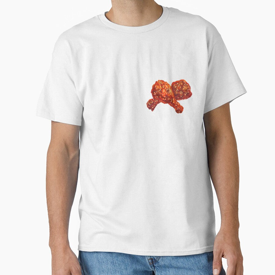 Watercolor Korean Sweet and Spicy Chicken by Rin_Art Unisex T-shirt, Sweatshirt, Hoodie, Long Sleeve Tee - T-Shirt, Sweatshirt, Hoodie