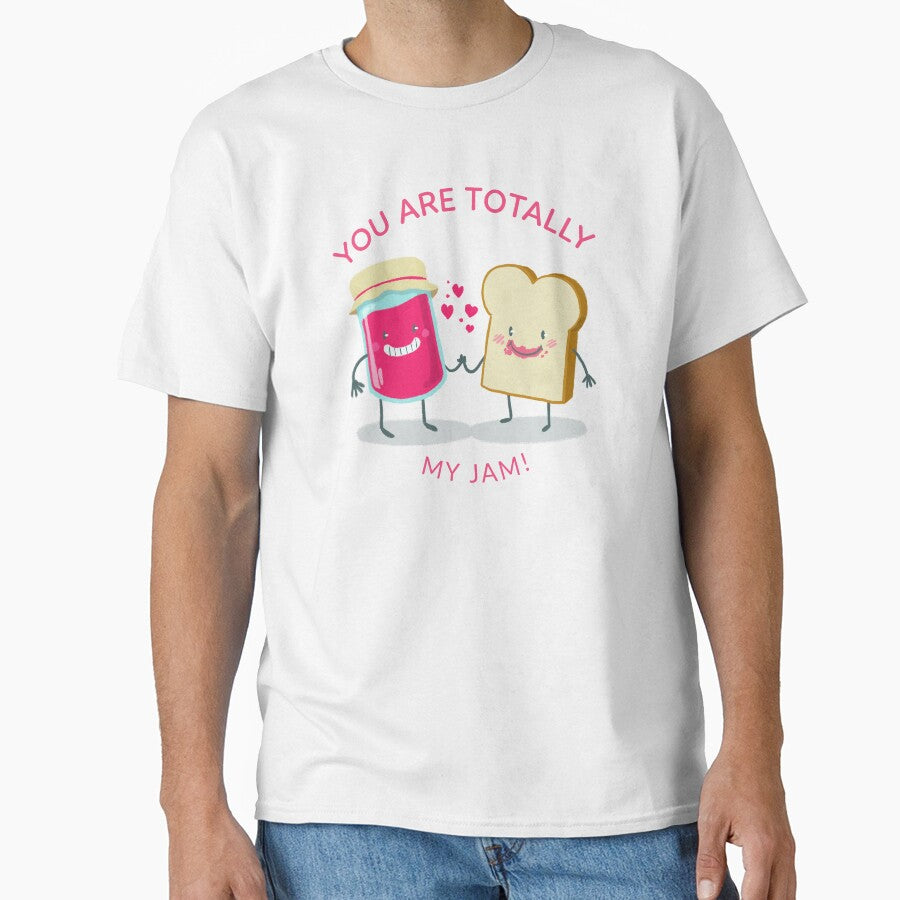 You Are Totally My Jam  Cute Bread & Jam Pun Sticker by Novel Works Studio Unisex T-shirt, Sweatshirt, Hoodie, Long Sleeve Tee - T-Shirt, Sweatshirt, Hoodie