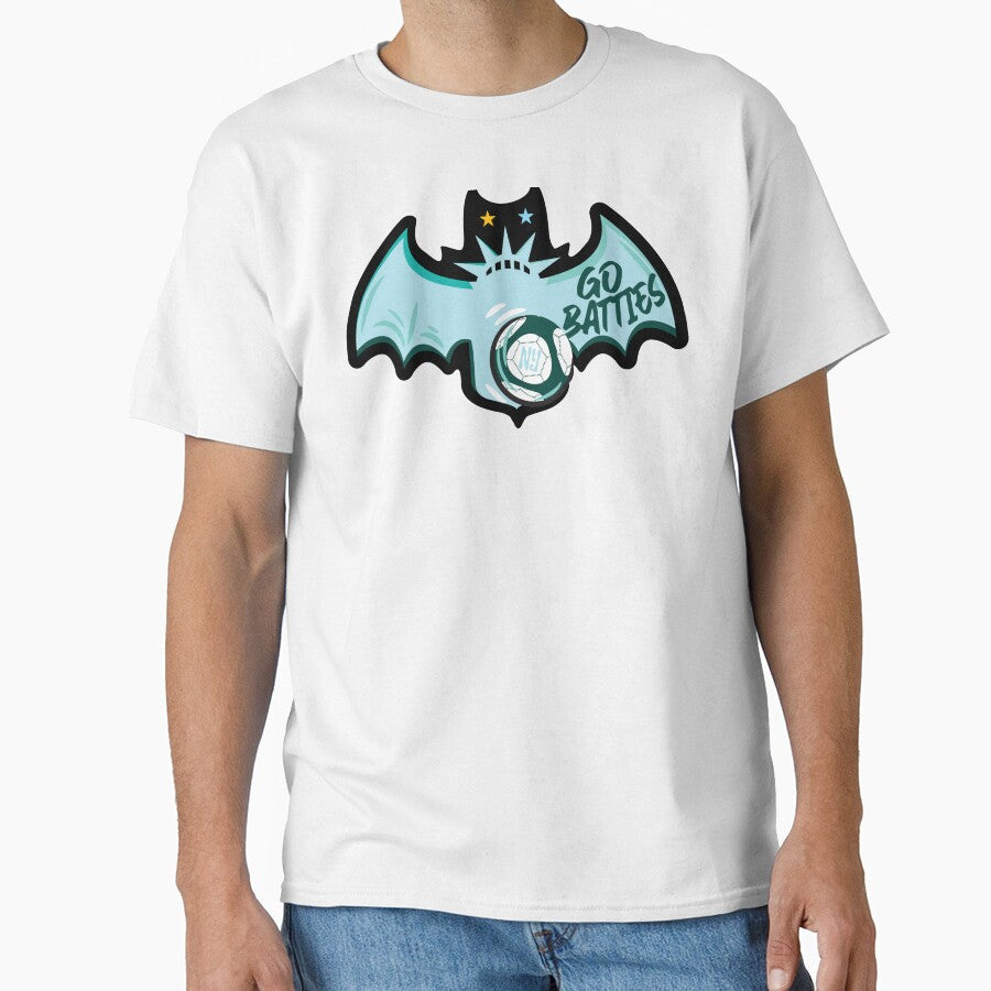 NYC Gotham FC Go Batties! by New York Sporting City Unisex T-shirt, Sweatshirt, Hoodie, Long Sleeve Tee - T-Shirt, Sweatshirt, Hoodie
