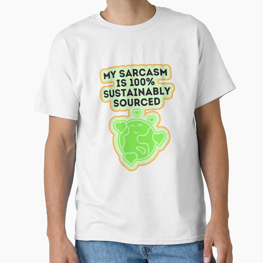 Awesome Sarcasm 70s Style Sarcastic Person by Renata Illustrata Unisex T-shirt, Sweatshirt, Hoodie, Long Sleeve Tee - T-Shirt, Sweatshirt, Hoodie