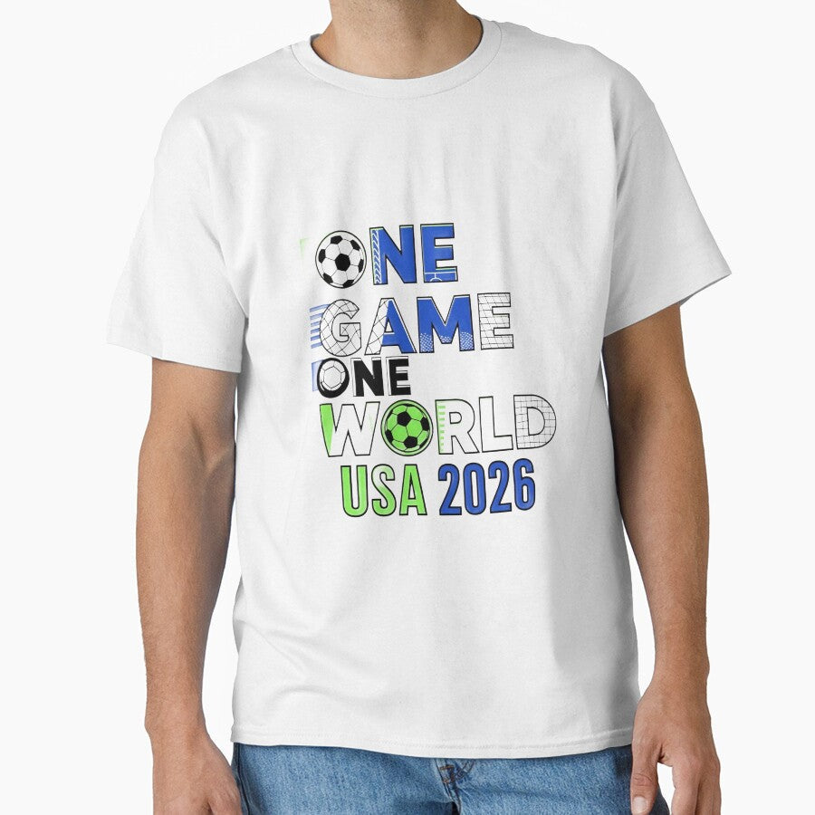 One World, One Game 2026 by UrbanPrts Unisex T-shirt, Sweatshirt, Hoodie, Long Sleeve Tee - T-Shirt, Sweatshirt, Hoodie