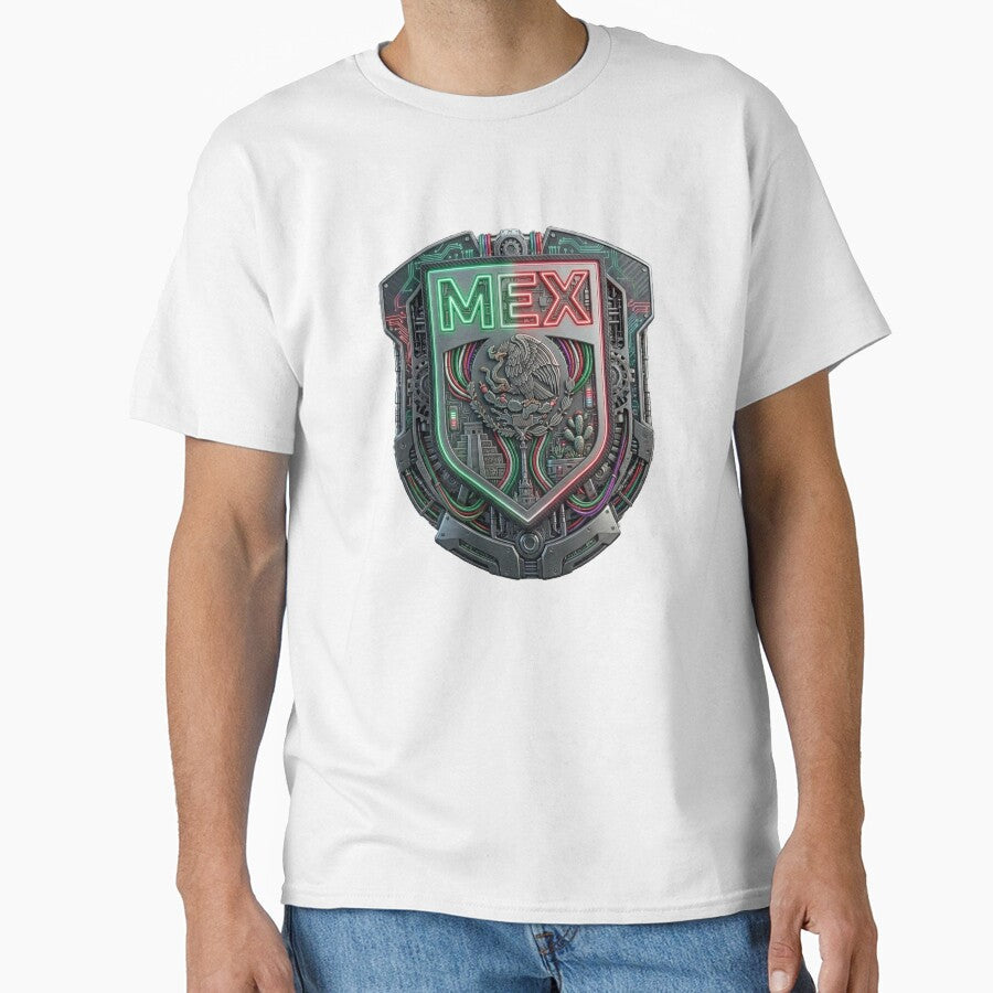 Mxico Shield Heritage - Detailed MEX Eagle Art by Be-You-For-All Unisex T-shirt, Sweatshirt, Hoodie, Long Sleeve Tee - T-Shirt, Sweatshirt, Hoodie