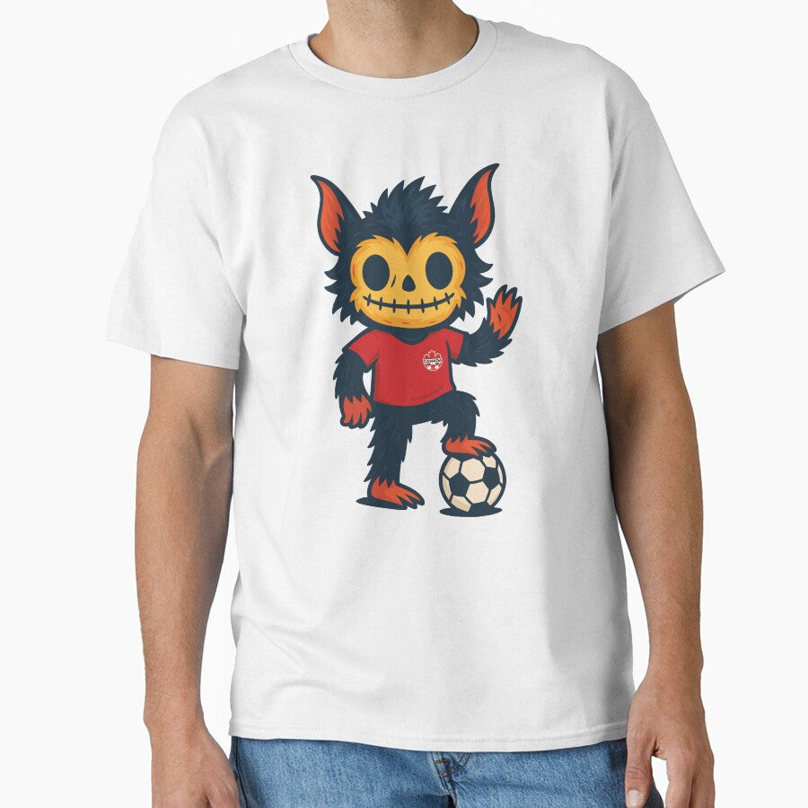 Copy of Creepy Cute Monster  Canada Soccer Edition by Weasel Graphix Unisex T-shirt, Sweatshirt, Hoodie, Long Sleeve Tee - T-Shirt, Sweatshirt, Hoodie
