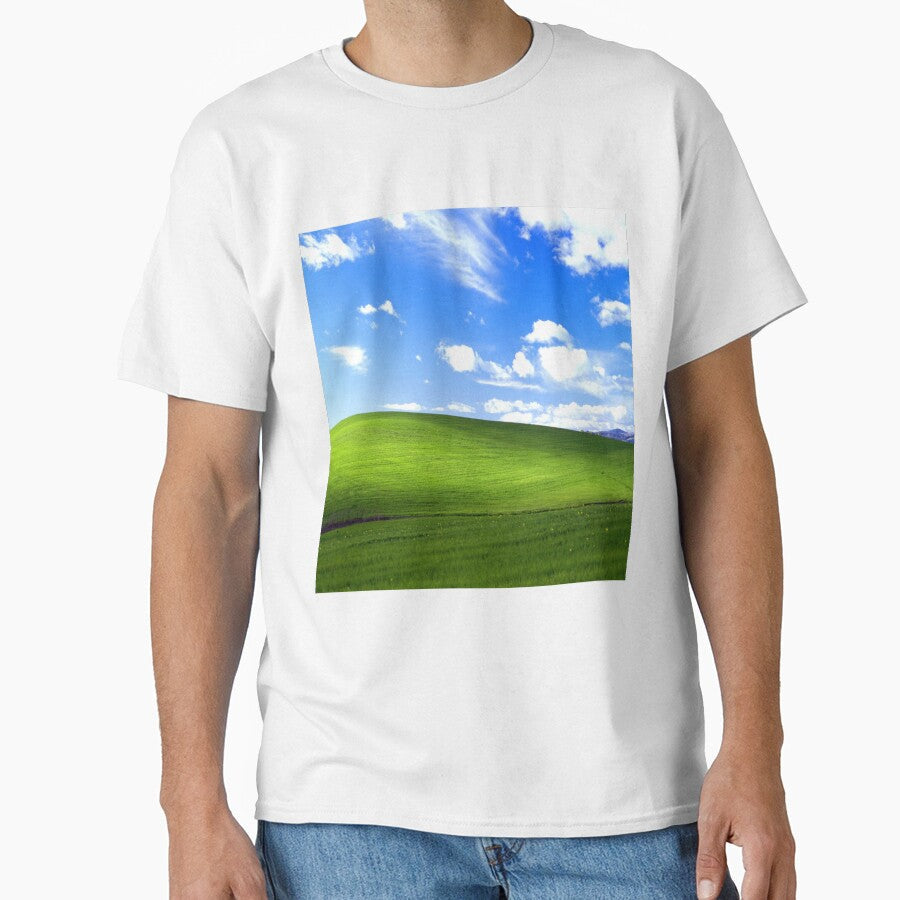 Windows XP Background by GeneralMilkshak Unisex T-shirt, Sweatshirt, Hoodie, Long Sleeve Tee - T-Shirt, Sweatshirt, Hoodie