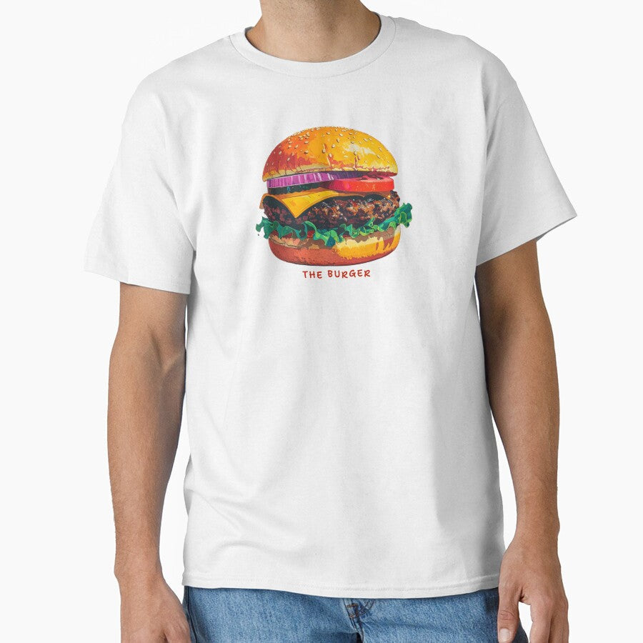 The Burger by mcraft studio Unisex T-shirt, Sweatshirt, Hoodie, Long Sleeve Tee - T-Shirt, Sweatshirt, Hoodie