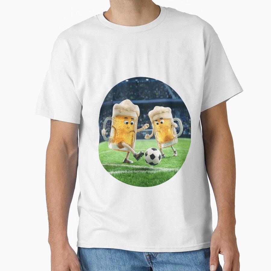 Beers football by BigBrainPrints Unisex T-shirt, Sweatshirt, Hoodie, Long Sleeve Tee - T-Shirt, Sweatshirt, Hoodie