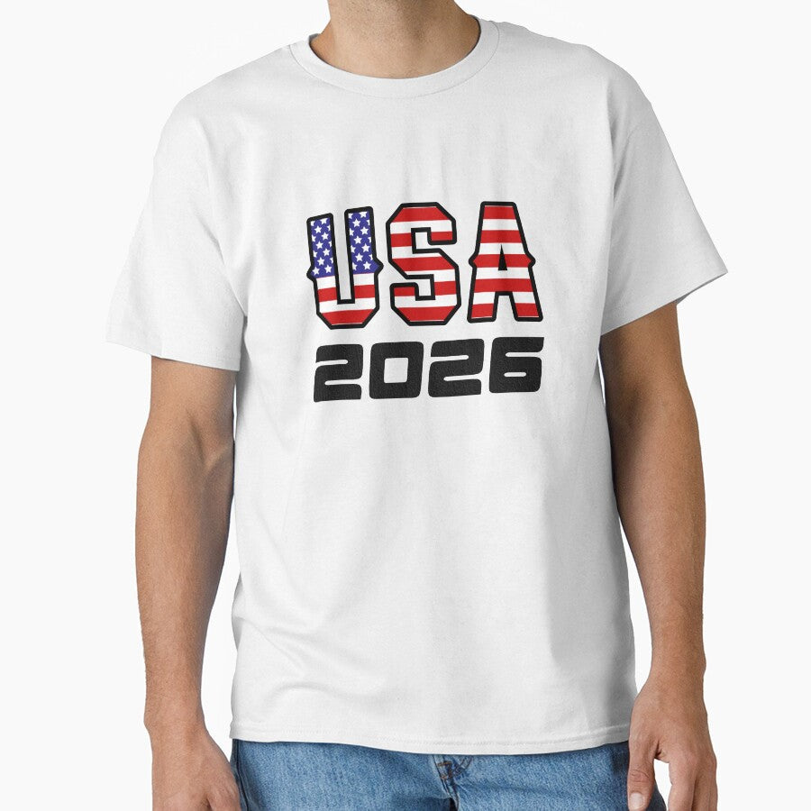 United States USA 2026 Design by FinalScoreClub Unisex T-shirt, Sweatshirt, Hoodie, Long Sleeve Tee - T-Shirt, Sweatshirt, Hoodie