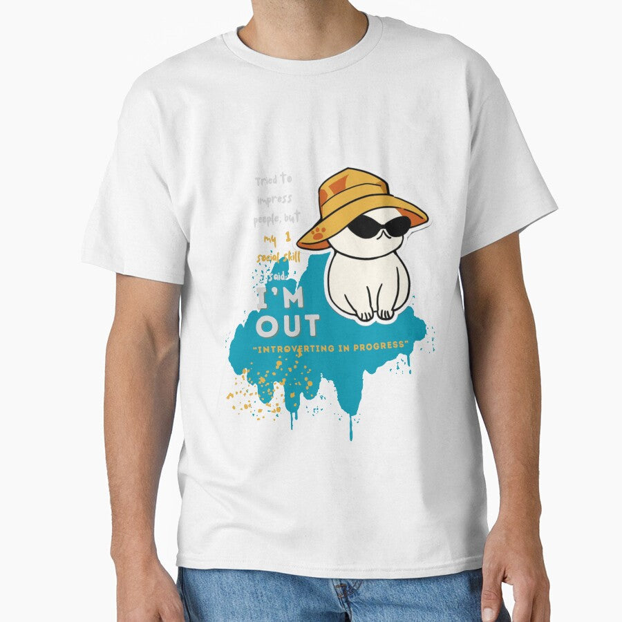 Social skills said I'm out by TertlPeak by kaez Unisex T-shirt, Sweatshirt, Hoodie, Long Sleeve Tee - T-Shirt, Sweatshirt, Hoodie