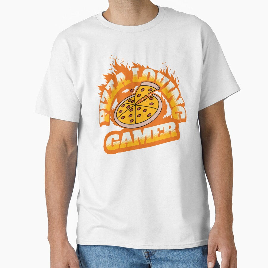 Pizza Loving Gamer by NuttySqueaky Unisex T-shirt, Sweatshirt, Hoodie, Long Sleeve Tee - T-Shirt, Sweatshirt, Hoodie