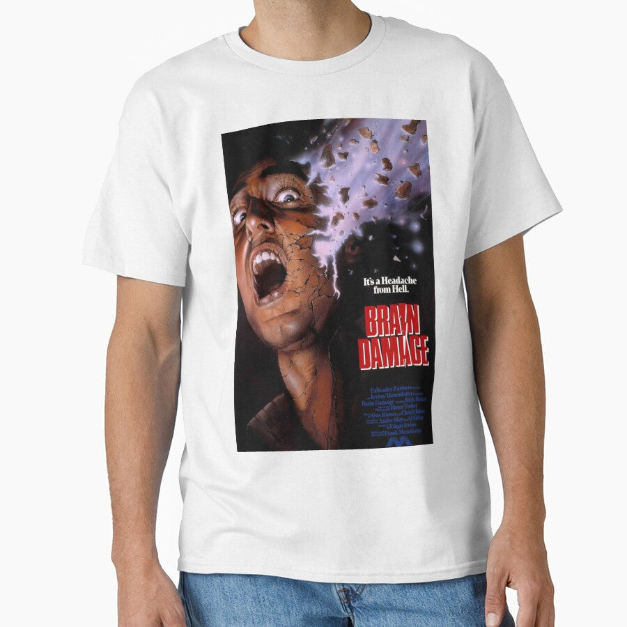 Brain Damage (1988) by Zip 56k Unisex T-shirt, Sweatshirt, Hoodie, Long Sleeve Tee - T-Shirt, Sweatshirt, Hoodie