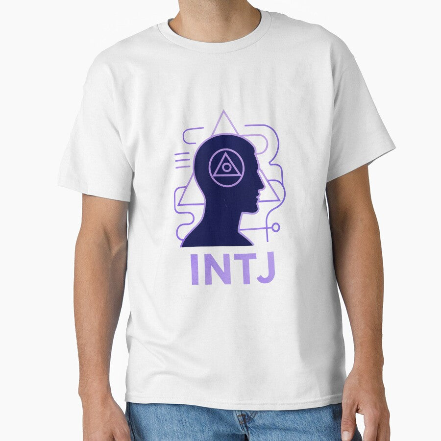 INTJ Personality Abstract Art  MBTI Design (Center Print) by W-Rm Unisex T-shirt, Sweatshirt, Hoodie, Long Sleeve Tee - T-Shirt, Sweatshirt, Hoodie
