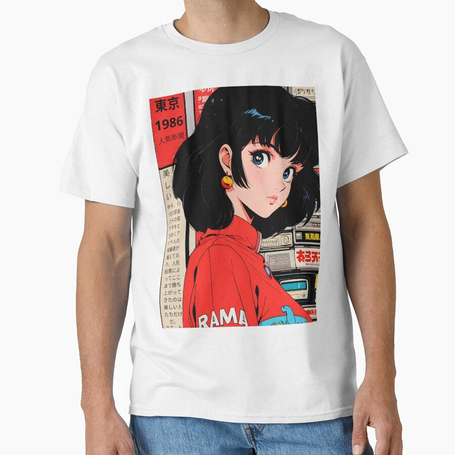 Classic anime retro vintage cute by Anime-rewind Unisex T-shirt, Sweatshirt, Hoodie, Long Sleeve Tee - T-Shirt, Sweatshirt, Hoodie