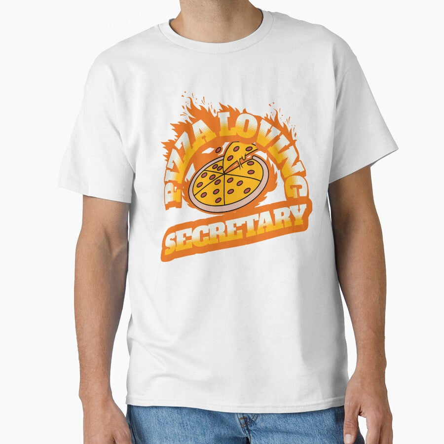 Pizza Loving Secretary by NuttySqueaky Unisex T-shirt, Sweatshirt, Hoodie, Long Sleeve Tee - T-Shirt, Sweatshirt, Hoodie