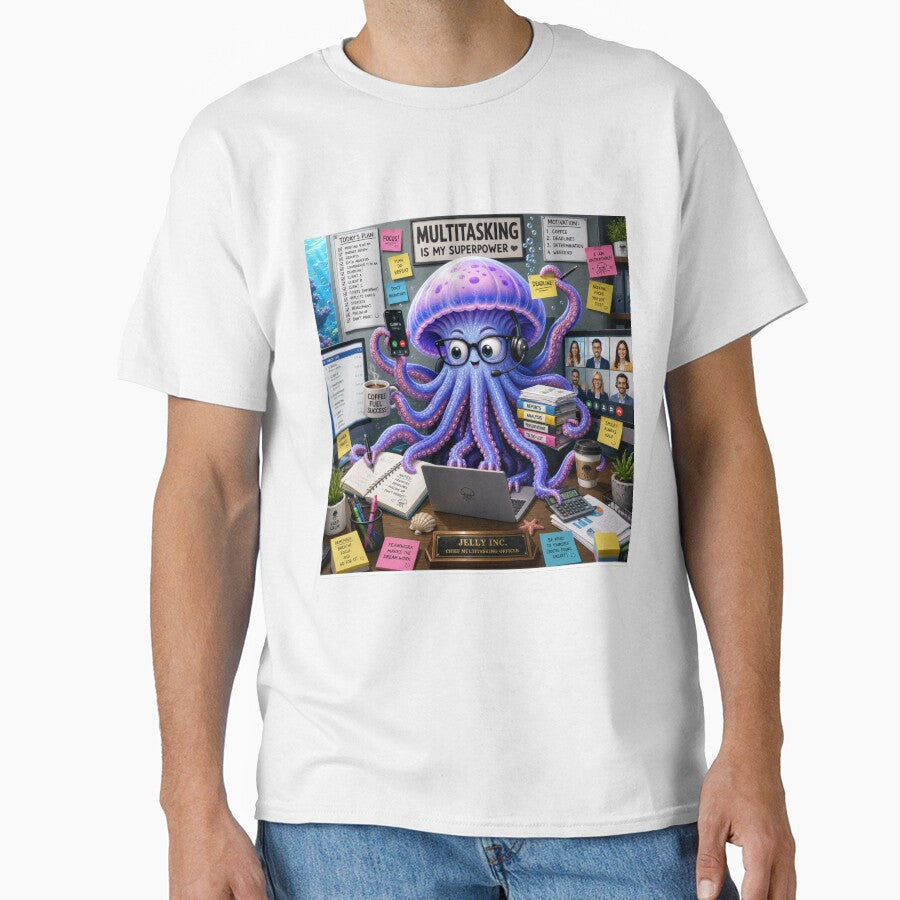 Medusa in the huge office by Justynella32 Unisex T-shirt, Sweatshirt, Hoodie, Long Sleeve Tee - T-Shirt, Sweatshirt, Hoodie