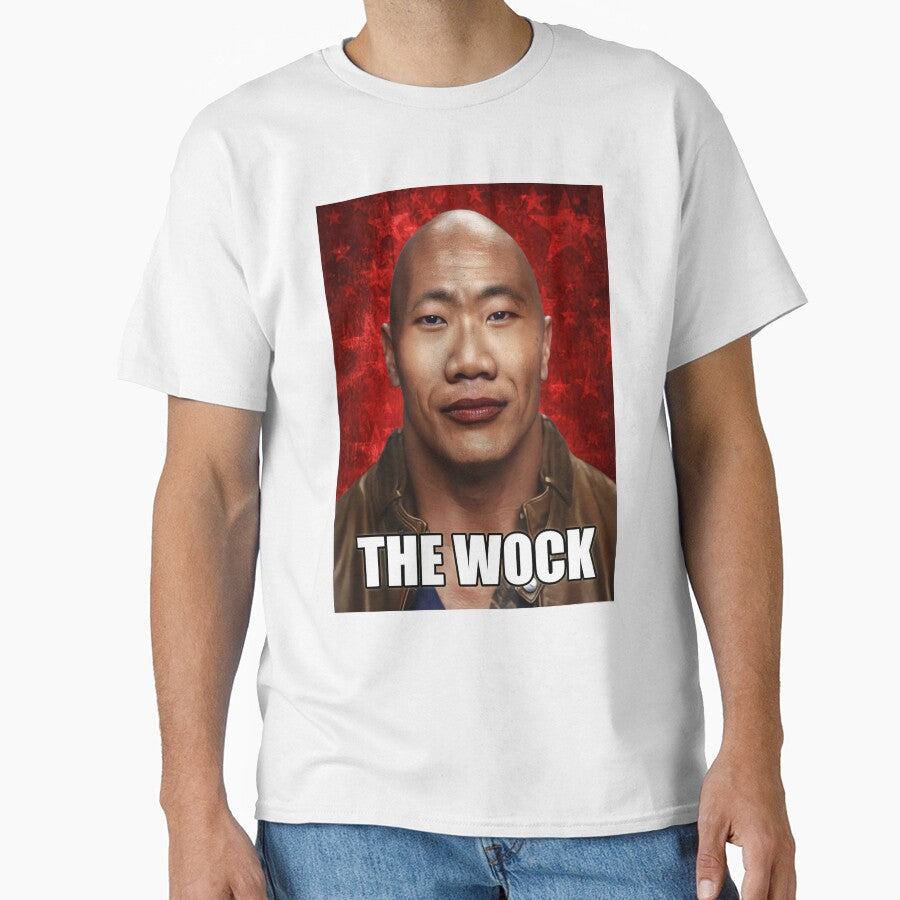 HD The Wock Meme ( Dwayne the Wok Johnson / John Xina chinese social credit Bing Chilling) by fomodesigns - T-Shirt, Sweatshirt, Hoodie