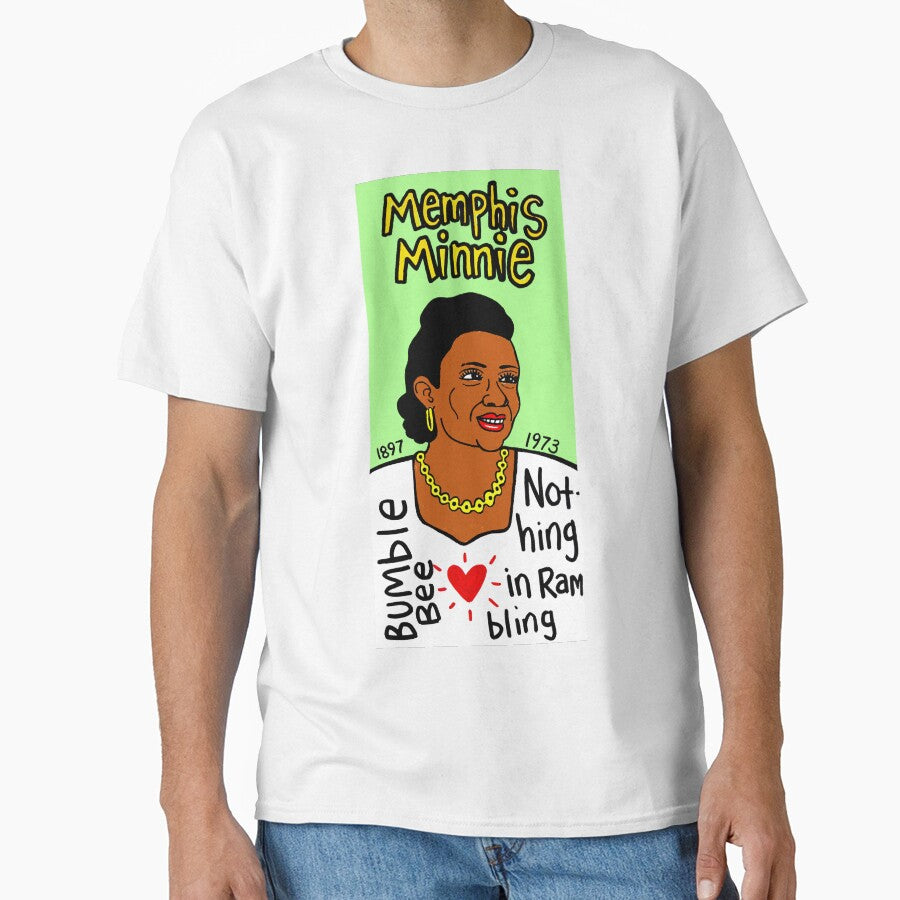 Memphis Minnie Blues Folk Art by krusefolkart Unisex T-shirt, Sweatshirt, Hoodie, Long Sleeve Tee - T-Shirt, Sweatshirt, Hoodie