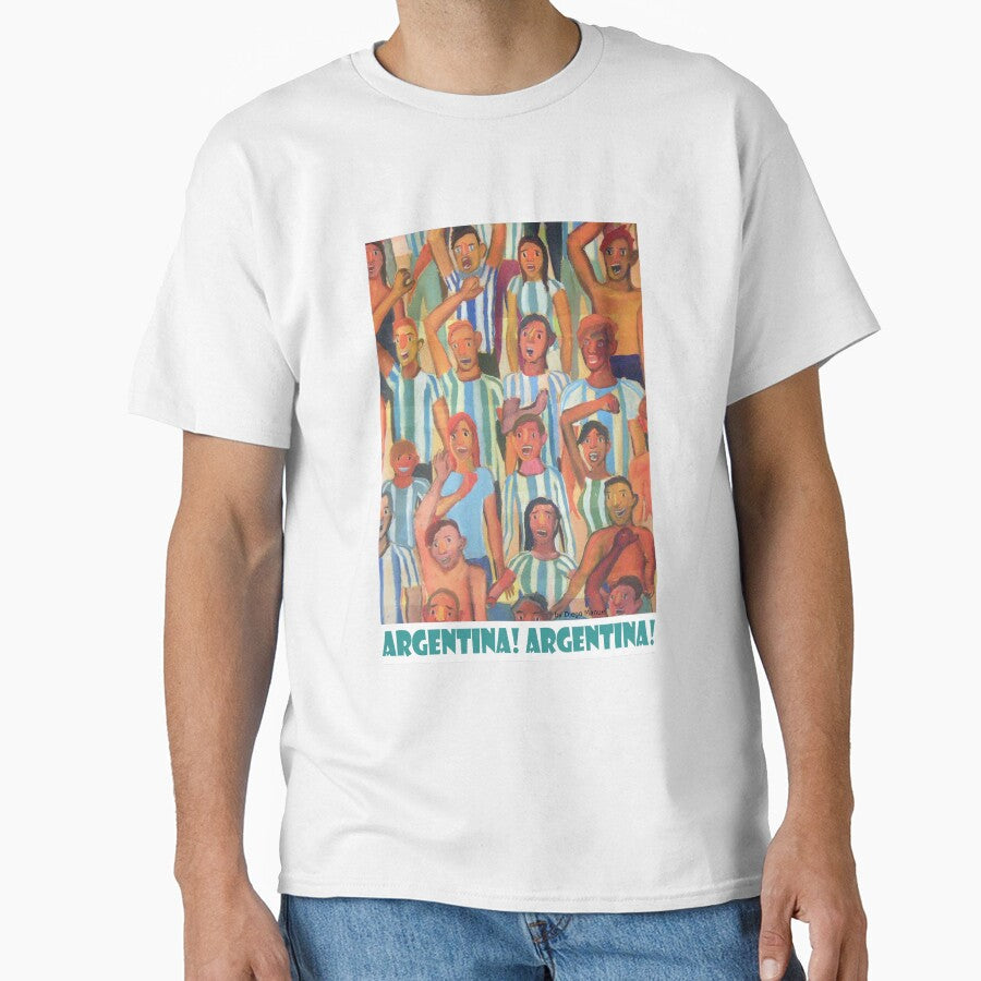 Argentina soccer fan by Diego Manuel Rodriguez Unisex T-shirt, Sweatshirt, Hoodie, Long Sleeve Tee - T-Shirt, Sweatshirt, Hoodie