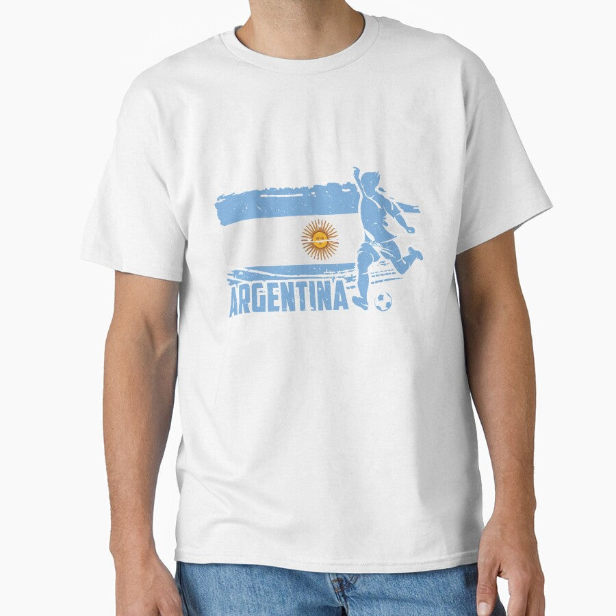 Football Soccer Argentina Flag by TomGiantDesigns Unisex T-shirt, Sweatshirt, Hoodie, Long Sleeve Tee - T-Shirt, Sweatshirt, Hoodie