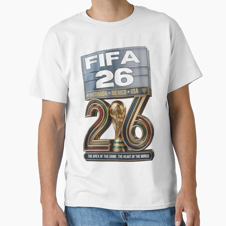 FIFA 26 World Cup Emblem Art by Chromaluxe Unisex T-shirt, Sweatshirt, Hoodie, Long Sleeve Tee - T-Shirt, Sweatshirt, Hoodie