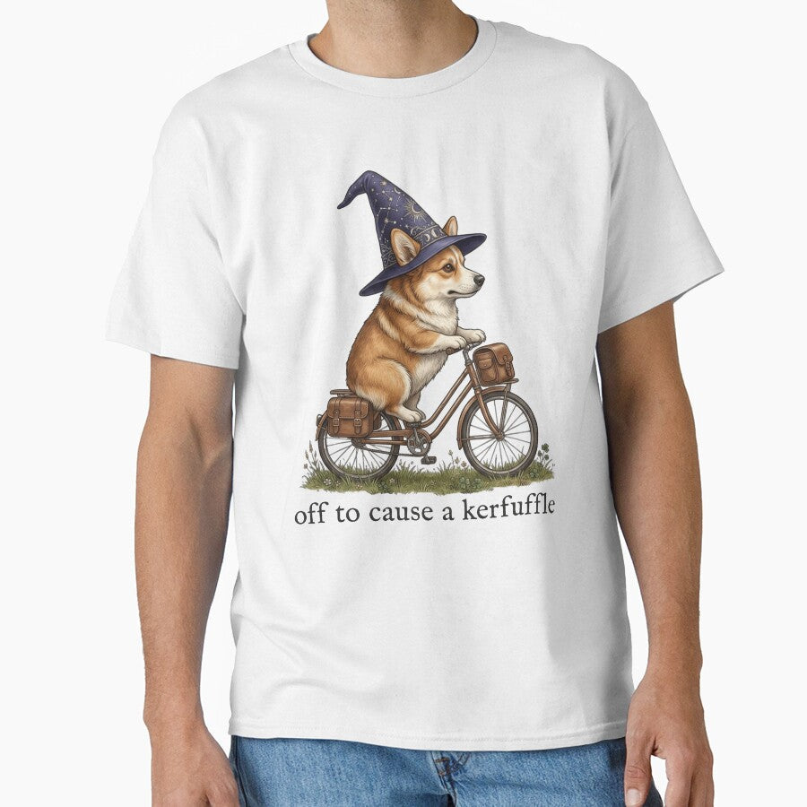 Off To Cause A Kerfuffle Corgi Chaos by siennalabeoo Unisex T-shirt, Sweatshirt, Hoodie, Long Sleeve Tee - T-Shirt, Sweatshirt, Hoodie