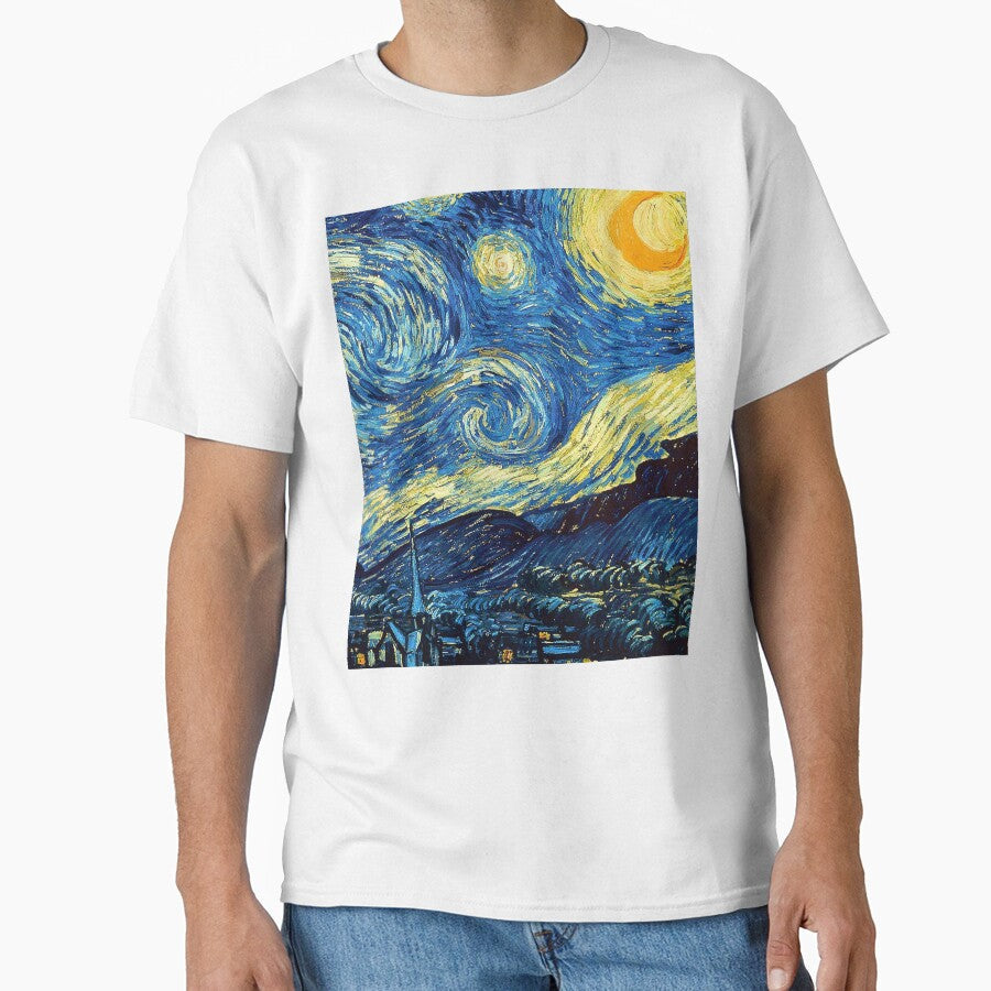 Vincent Van Gogh "Starry night" by Alexandra Dahl Unisex T-shirt, Sweatshirt, Hoodie, Long Sleeve Tee - T-Shirt, Sweatshirt, Hoodie