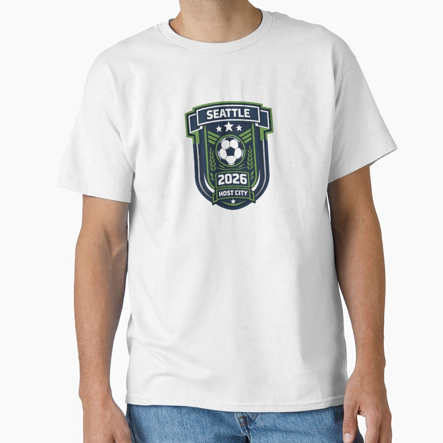 Seattle Host City World Cup 2026 by BrickByDream Unisex T-shirt, Sweatshirt, Hoodie, Long Sleeve Tee - T-Shirt, Sweatshirt, Hoodie