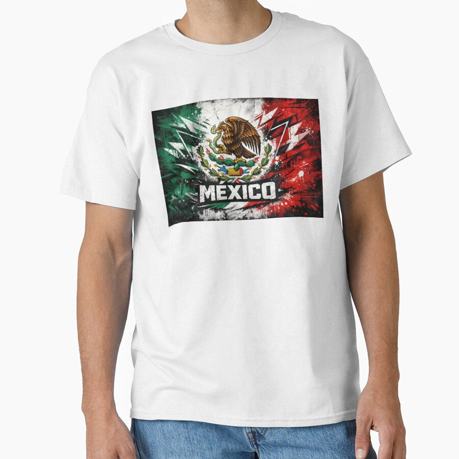 Mexican Flag Art World Cup in North America 2026 by BrickByDream Unisex T-shirt, Sweatshirt, Hoodie, Long Sleeve Tee - T-Shirt, Sweatshirt, Hoodie