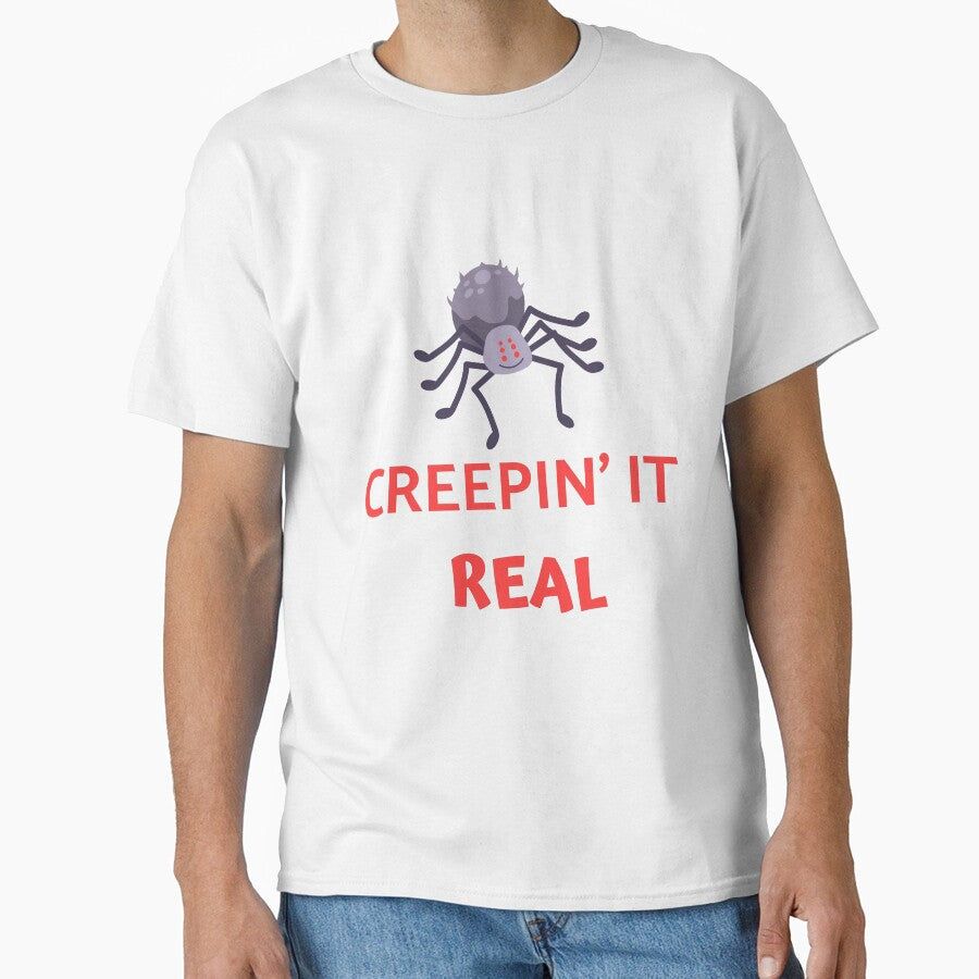 Creepin' It Real Pun by Pun Intended Unisex T-shirt, Sweatshirt, Hoodie, Long Sleeve Tee - T-Shirt, Sweatshirt, Hoodie