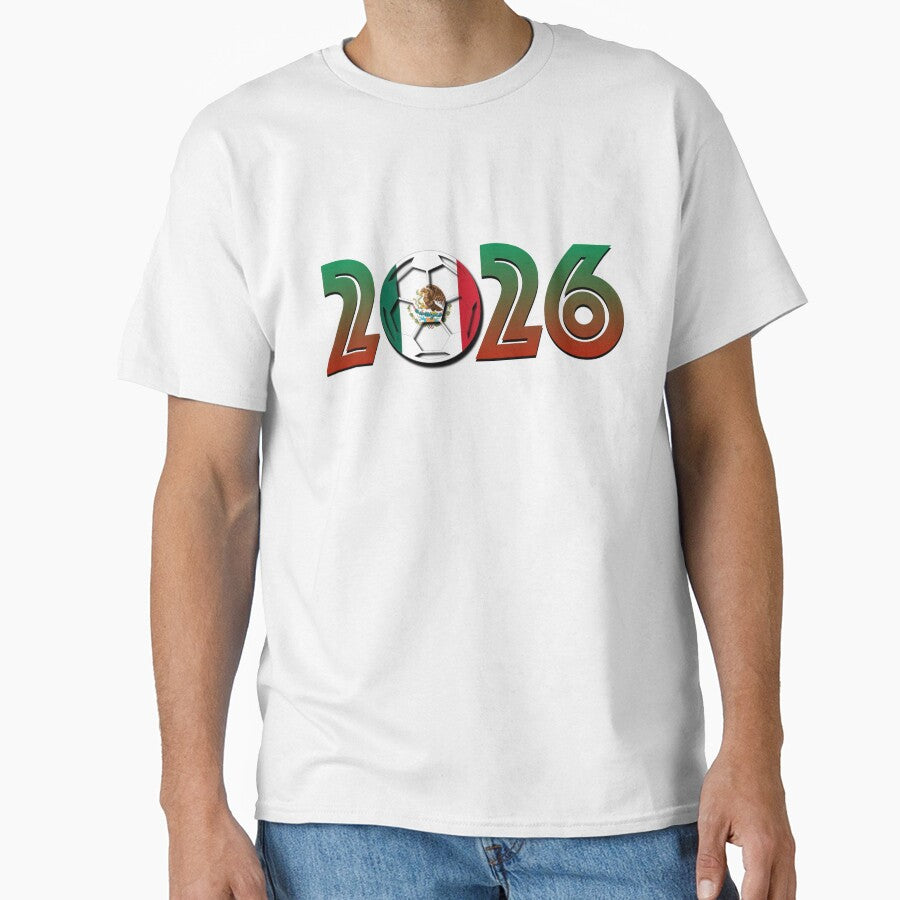 Mexico Soccer 2026 Design by IntelliMindDesigns Unisex T-shirt, Sweatshirt, Hoodie, Long Sleeve Tee - T-Shirt, Sweatshirt, Hoodie