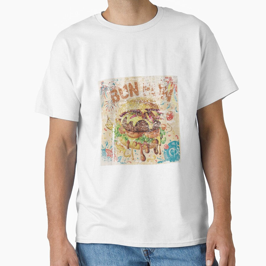 vintage style special burger day art with dirty effects by BKSARYLIFE Unisex T-shirt, Sweatshirt, Hoodie, Long Sleeve Tee - T-Shirt, Sweatshirt, Hoodie