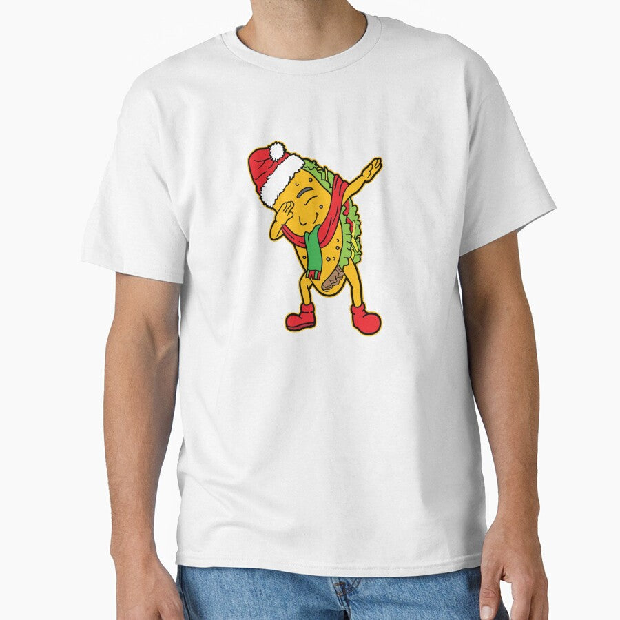 Dabbing Santa Taco Christmas Xmas Holiday Gift by haselshirt Unisex T-shirt, Sweatshirt, Hoodie, Long Sleeve Tee - T-Shirt, Sweatshirt, Hoodie