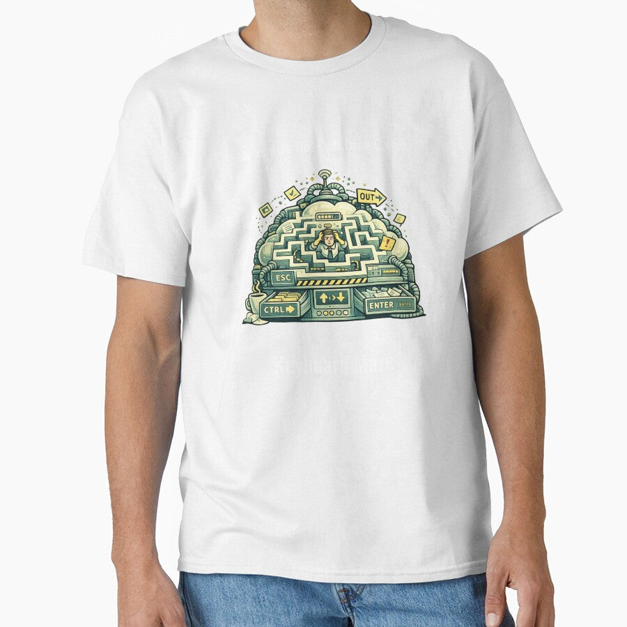 My Job Has This Cool Thing Called Keyboard Maze  Funny Office Humor Design by SillentDesign - T-Shirt, Sweatshirt, Hoodie