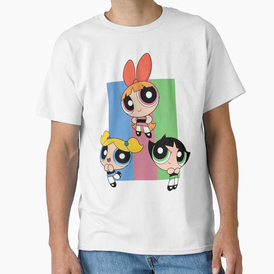 The Powerpuff Girls Trio Group by SweetFury Unisex T-shirt, Sweatshirt, Hoodie, Long Sleeve Tee - T-Shirt, Sweatshirt, Hoodie