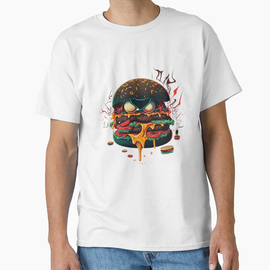 Savage Burger by Clouth Clothing   Unisex T-shirt, Sweatshirt, Hoodie, Long Sleeve Tee - T-Shirt, Sweatshirt, Hoodie