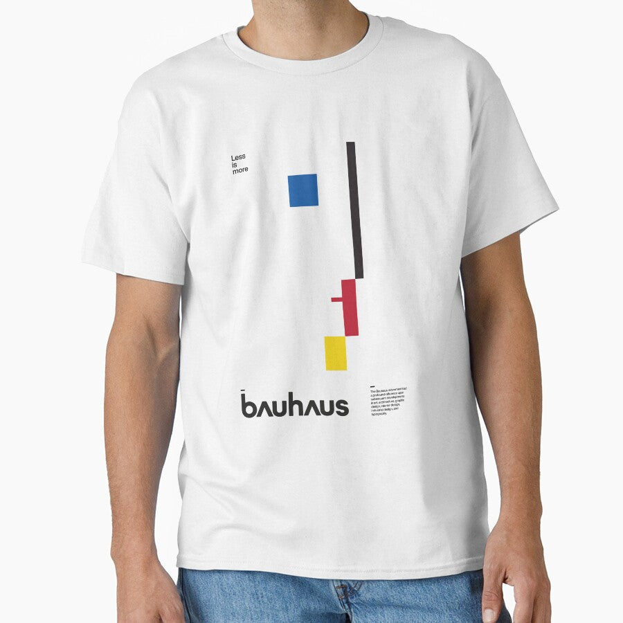 Bauhaus Print, Oskar Schlemmer Bauhaus logo, minimal modernism art, Weimar 1923, Bauhaus Exhibition print by Sub88 Studio - T-Shirt, Sweatshirt, Hoodie