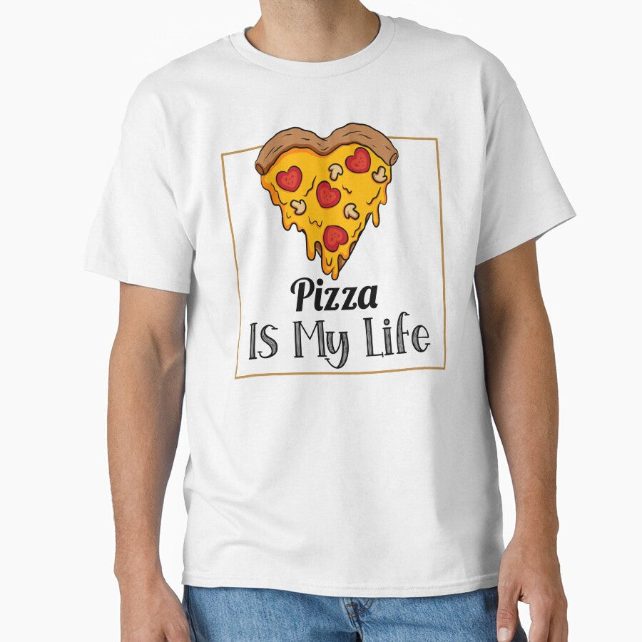 Pizza Is My Life by RheaRealm Unisex T-shirt, Sweatshirt, Hoodie, Long Sleeve Tee - T-Shirt, Sweatshirt, Hoodie