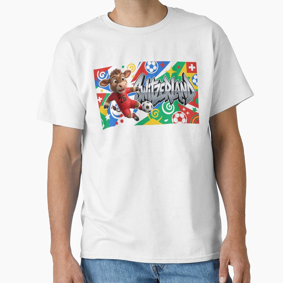 World Cup 2026 Switzerland Soccer Team Fan Art by Jess Iachini Unisex T-shirt, Sweatshirt, Hoodie, Long Sleeve Tee - T-Shirt, Sweatshirt, Hoodie