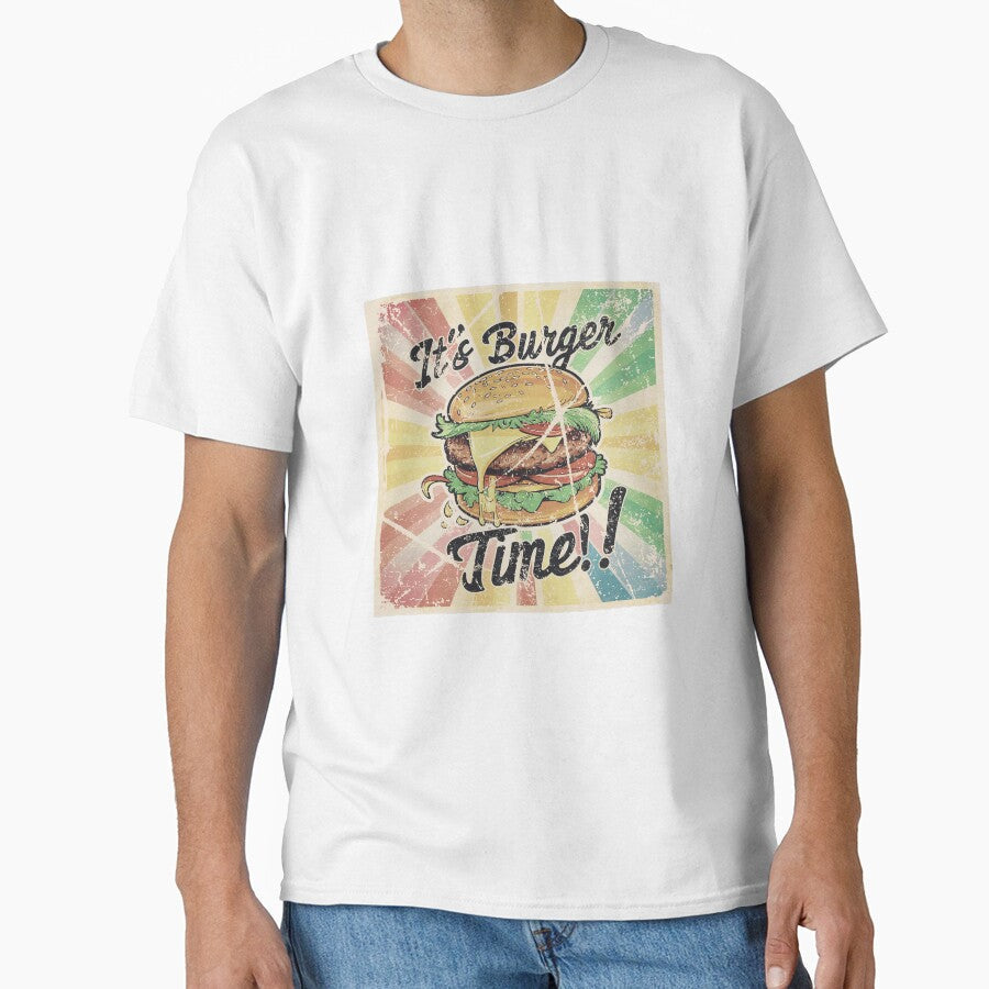 burger day art with cartoon effects by BKSARYLIFE Unisex T-shirt, Sweatshirt, Hoodie, Long Sleeve Tee - T-Shirt, Sweatshirt, Hoodie