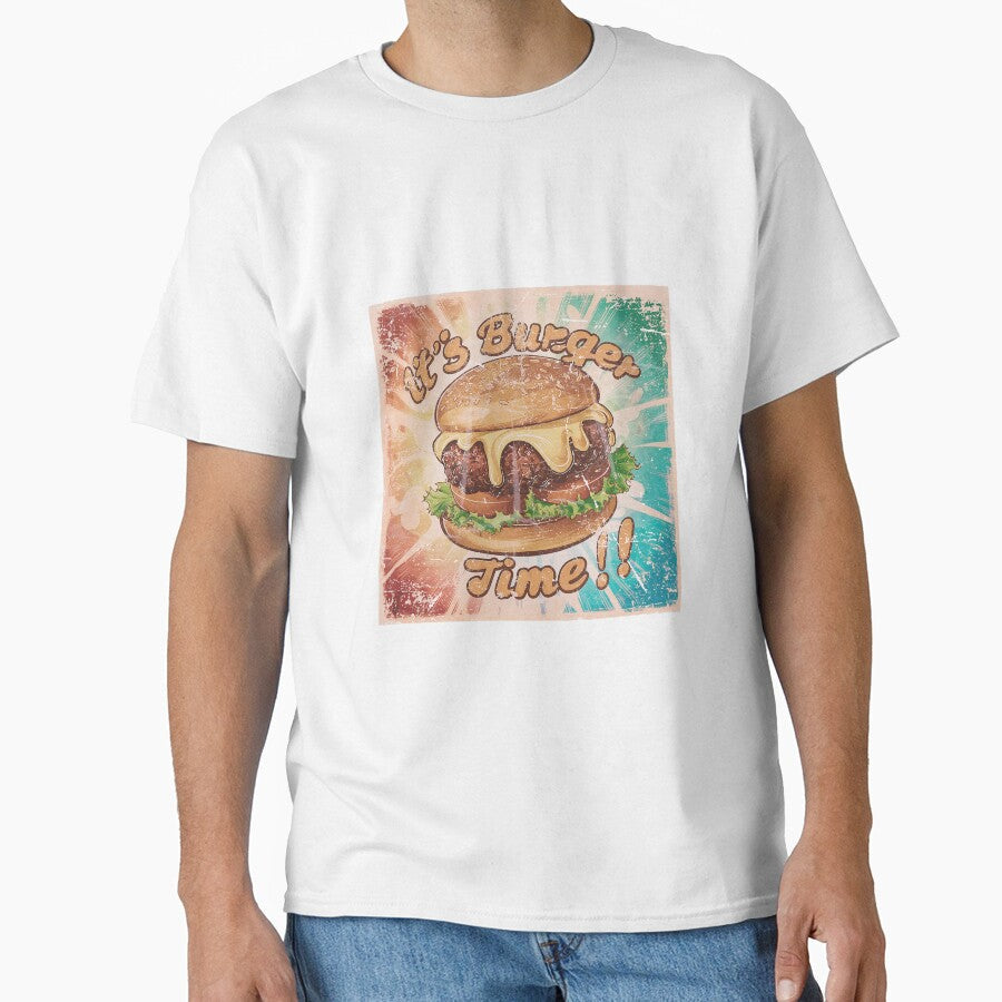 it's burger time burger day special art by BKSARYLIFE Unisex T-shirt, Sweatshirt, Hoodie, Long Sleeve Tee - T-Shirt, Sweatshirt, Hoodie