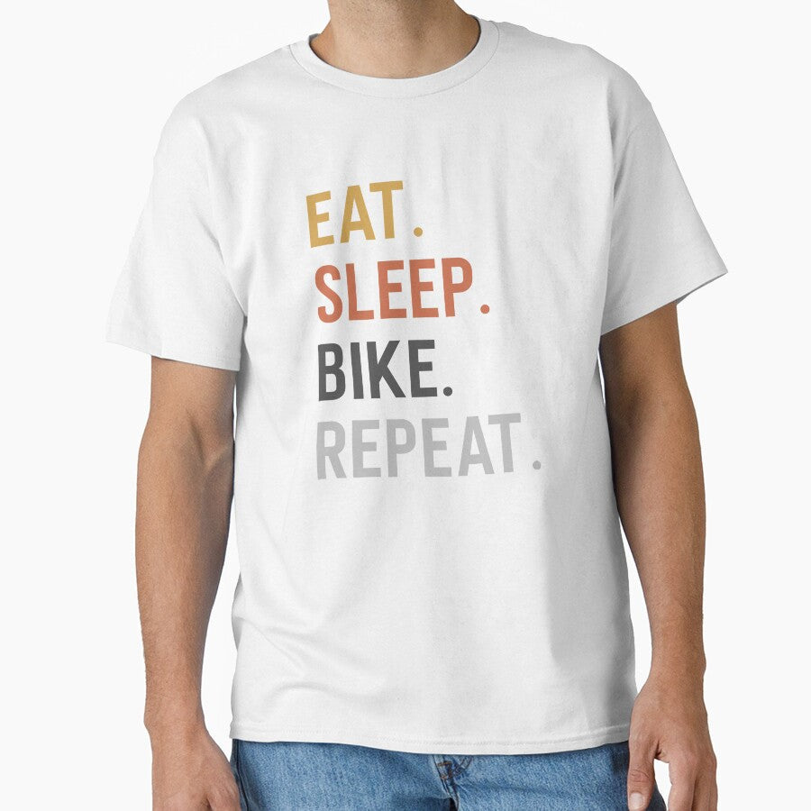 Eat Sleep Bike Repeat by Picasmus Tees Unisex T-shirt, Sweatshirt, Hoodie, Long Sleeve Tee - T-Shirt, Sweatshirt, Hoodie