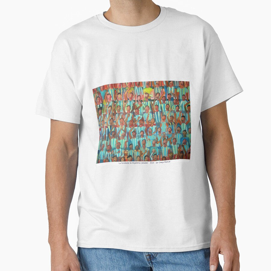 The fans of Argentina by Diego Manuel by Diego Manuel Rodriguez Unisex T-shirt, Sweatshirt, Hoodie, Long Sleeve Tee - T-Shirt, Sweatshirt, Hoodie