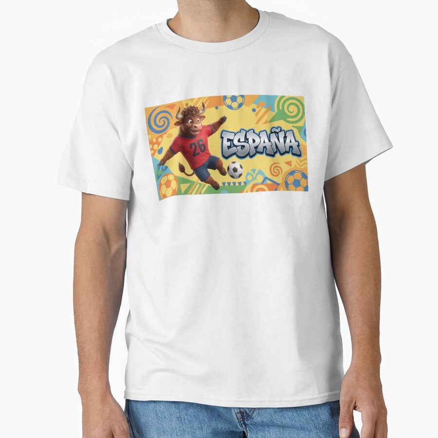 World Cup 2026 Spain Soccer Team Fan Art by Jess Iachini Unisex T-shirt, Sweatshirt, Hoodie, Long Sleeve Tee - T-Shirt, Sweatshirt, Hoodie