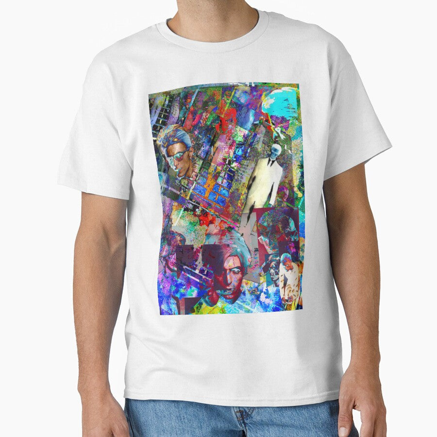 Bowie Remixed by DThreeArt Unisex T-shirt, Sweatshirt, Hoodie, Long Sleeve Tee - T-Shirt, Sweatshirt, Hoodie