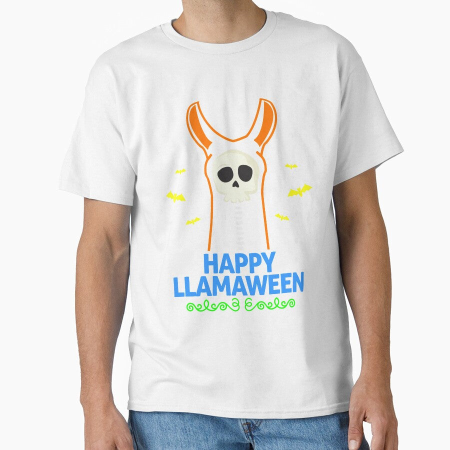Happy Llmaween Funny Halloween Novelty T-Shirt Gift by Bendthetrend Unisex T-shirt, Sweatshirt, Hoodie, Long Sleeve Tee - T-Shirt, Sweatshirt, Hoodie