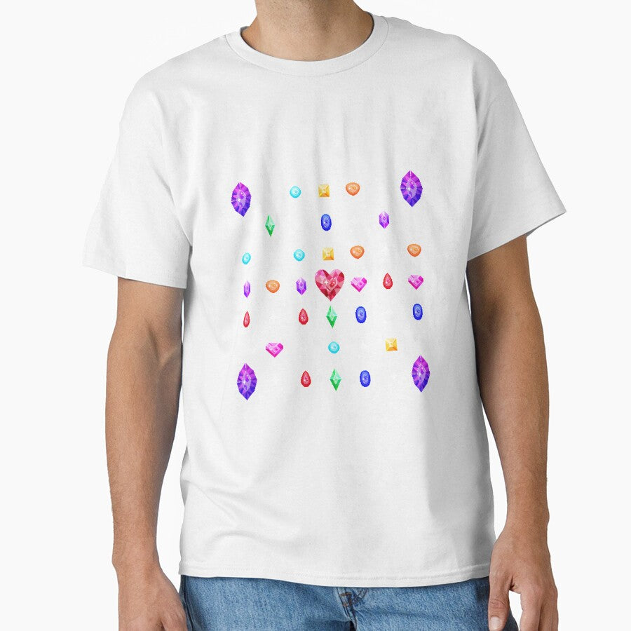 Pixel Gem Pattern by MetallicWings15 Unisex T-shirt, Sweatshirt, Hoodie, Long Sleeve Tee - T-Shirt, Sweatshirt, Hoodie