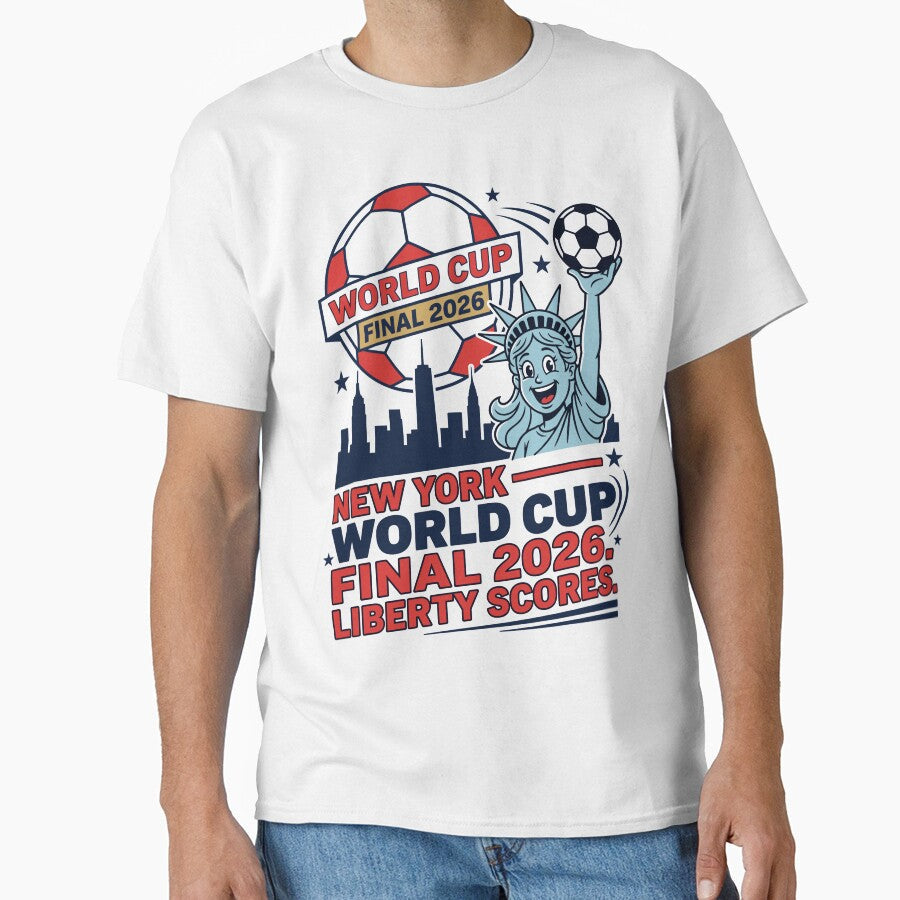 New York Soccer Final  Liberty Scores V1 by 1RSN Unisex T-shirt, Sweatshirt, Hoodie, Long Sleeve Tee - T-Shirt, Sweatshirt, Hoodie