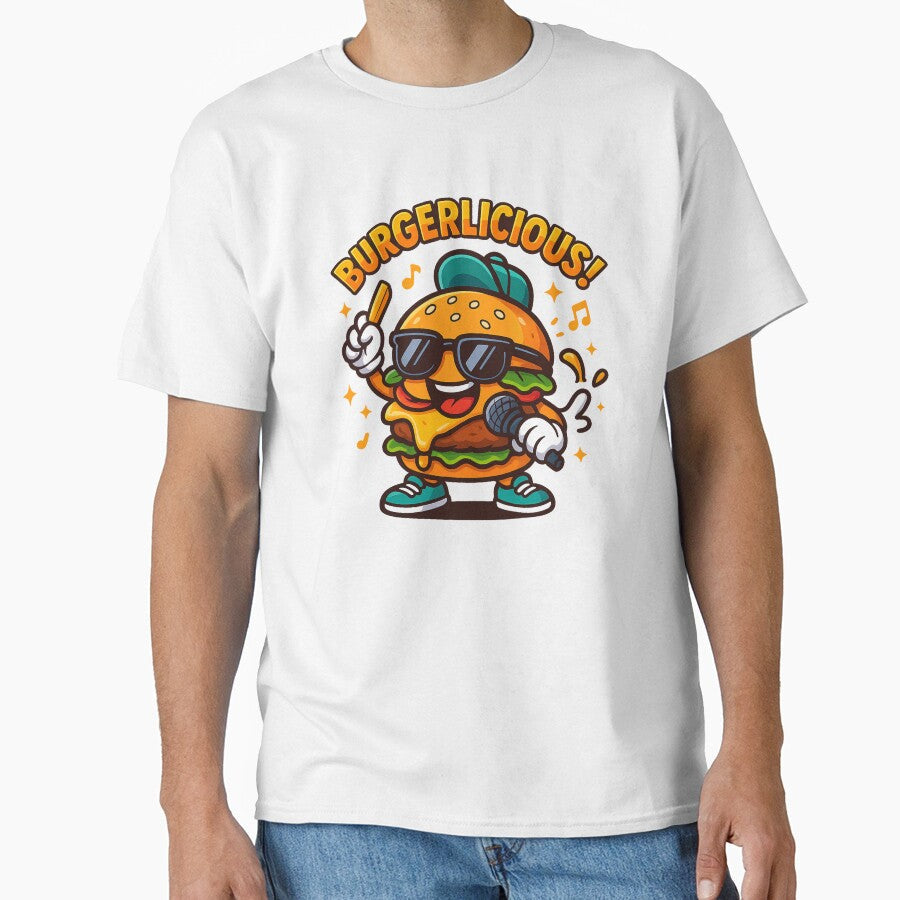 Burgerlicious  Deliciously Fun Burger Design for Food Lovers by BestDetailer Unisex T-shirt, Sweatshirt, Hoodie, Long Sleeve Tee - T-Shirt, Sweatshirt, Hoodie